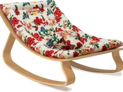 Charlie Crane LEVO Baby Rocker - Beech / Le Petit Lucas du Tertre Hibiscus