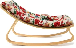 Charlie Crane LEVO Baby Rocker - Beech / Le Petit Lucas du Tertre Hibiscus