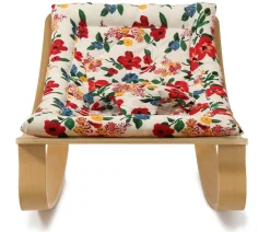 Charlie Crane LEVO Baby Rocker - Beech / Le Petit Lucas du Tertre Hibiscus