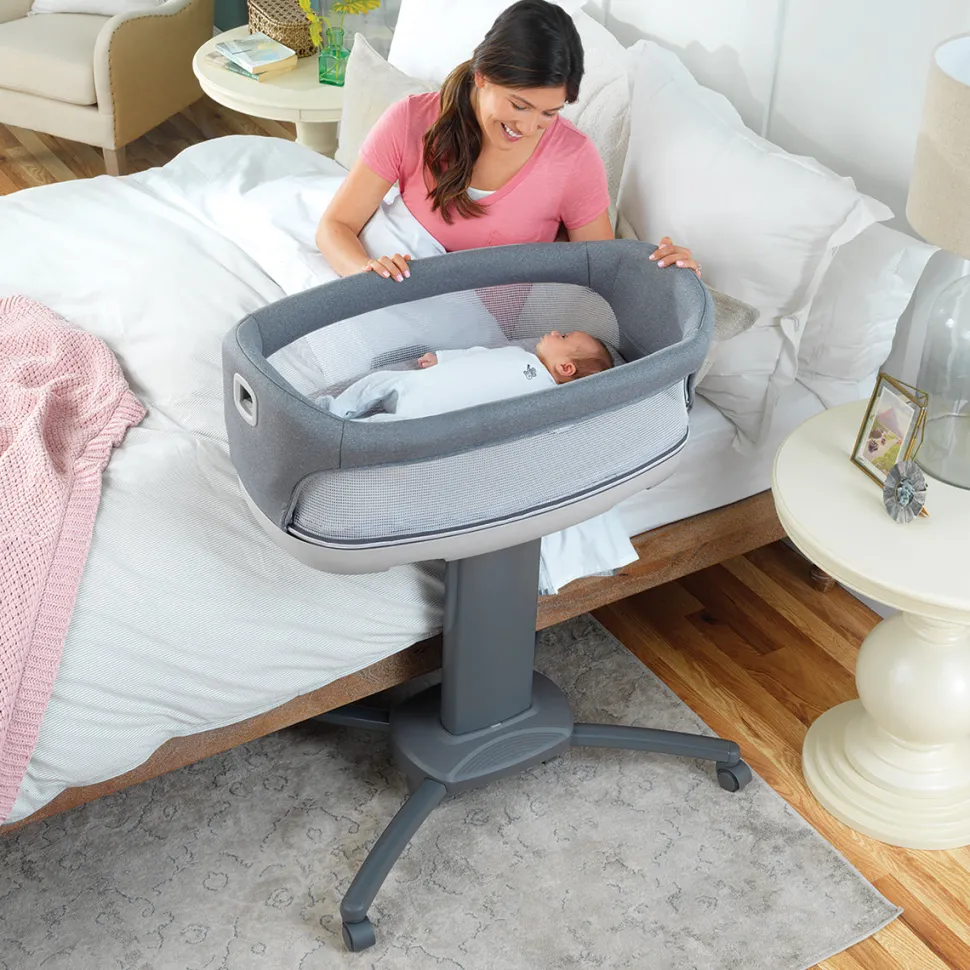 Chicco Close To You Bedside Bassinet - Heather Grey