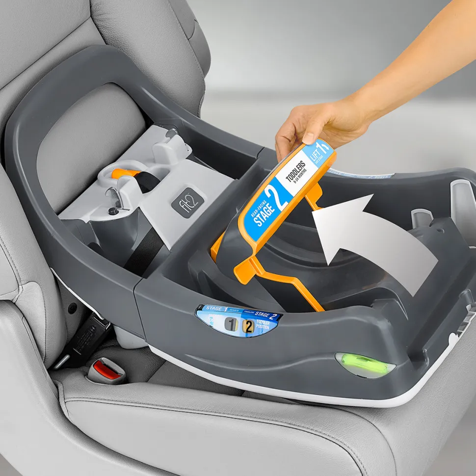Chicco Fit2 Rear-Facing Infant & Toddler Car Seat Base with Anti-Rebound Bar