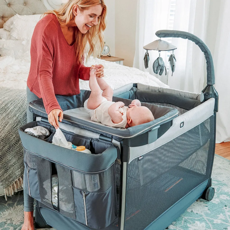 Chicco Lullaby Zip All-in-One Portable Playard - Driftwood