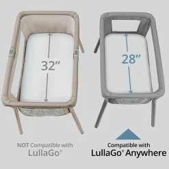 Chicco LullaGo Anywhere Sheets, 2-Pack - White Doodle