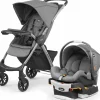Chicco Mini Bravo Plus Travel System - Slate