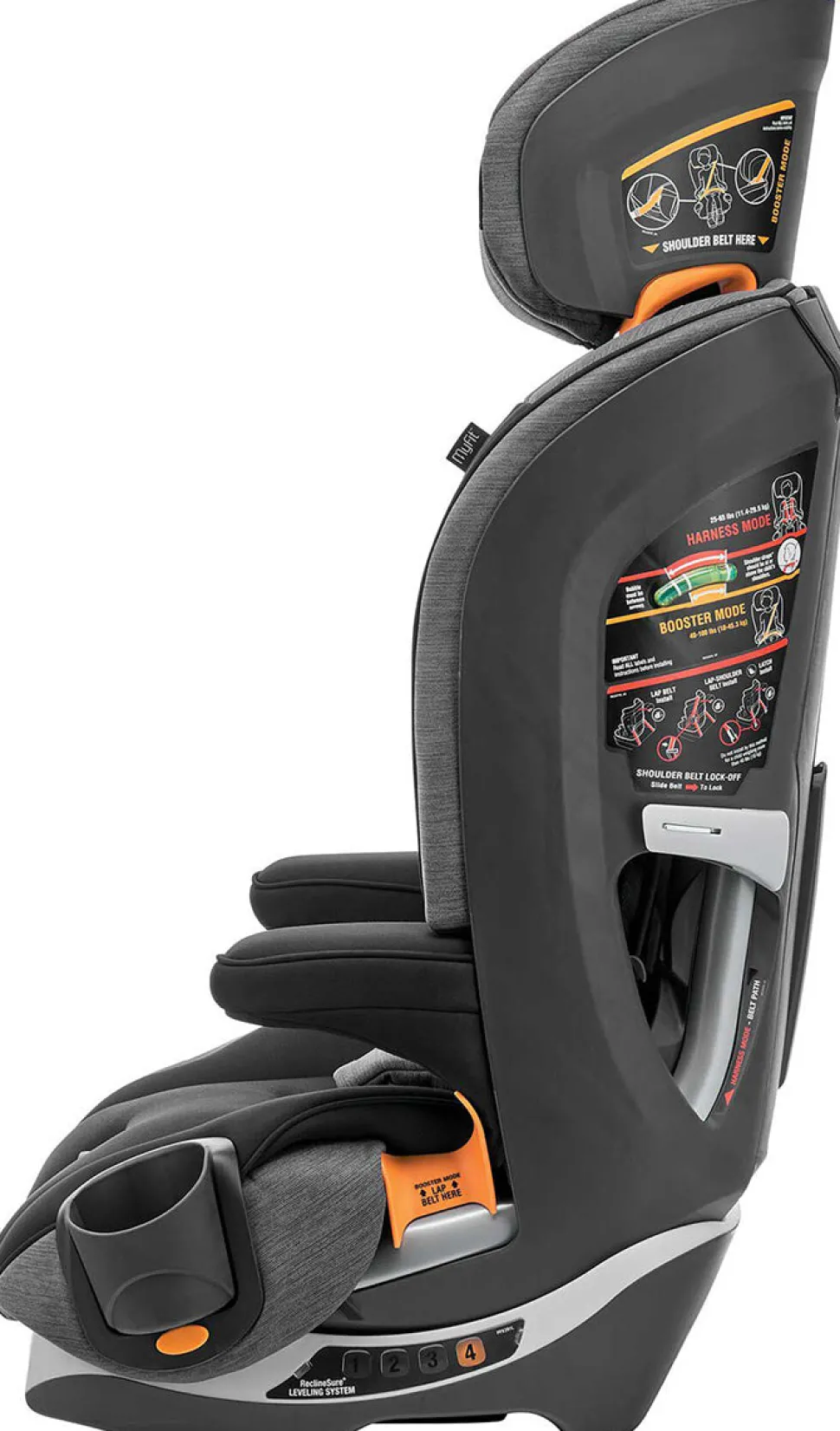 Chicco MyFit Harness Booster Car Seat - Shadow (ClearTex)