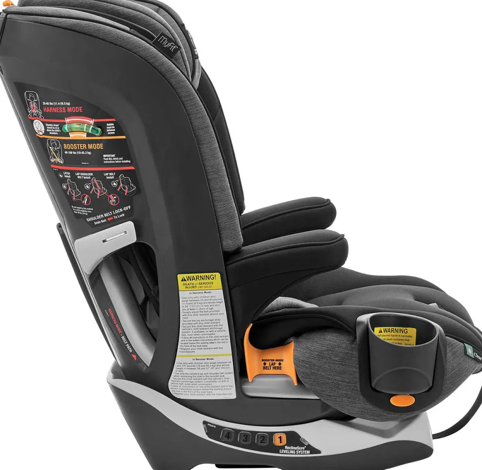 Chicco MyFit Harness Booster Car Seat - Shadow (ClearTex)