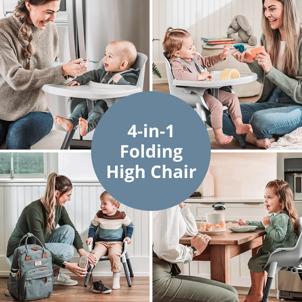 Chicco Zest 4-in-1 Folding High Chair - Capri