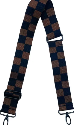 citymouse Woven Strap - Black + Brown Checkerboard