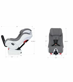 Clek Foonf Convertible Car Seat + Drink & Mat Thingy Bundle - C-Zero Thunder