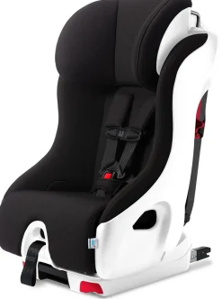 Clek Foonf Narrow Convertible Car Seat with Anti-Rebound Bar - Railroad / White (Albee Exclusive)