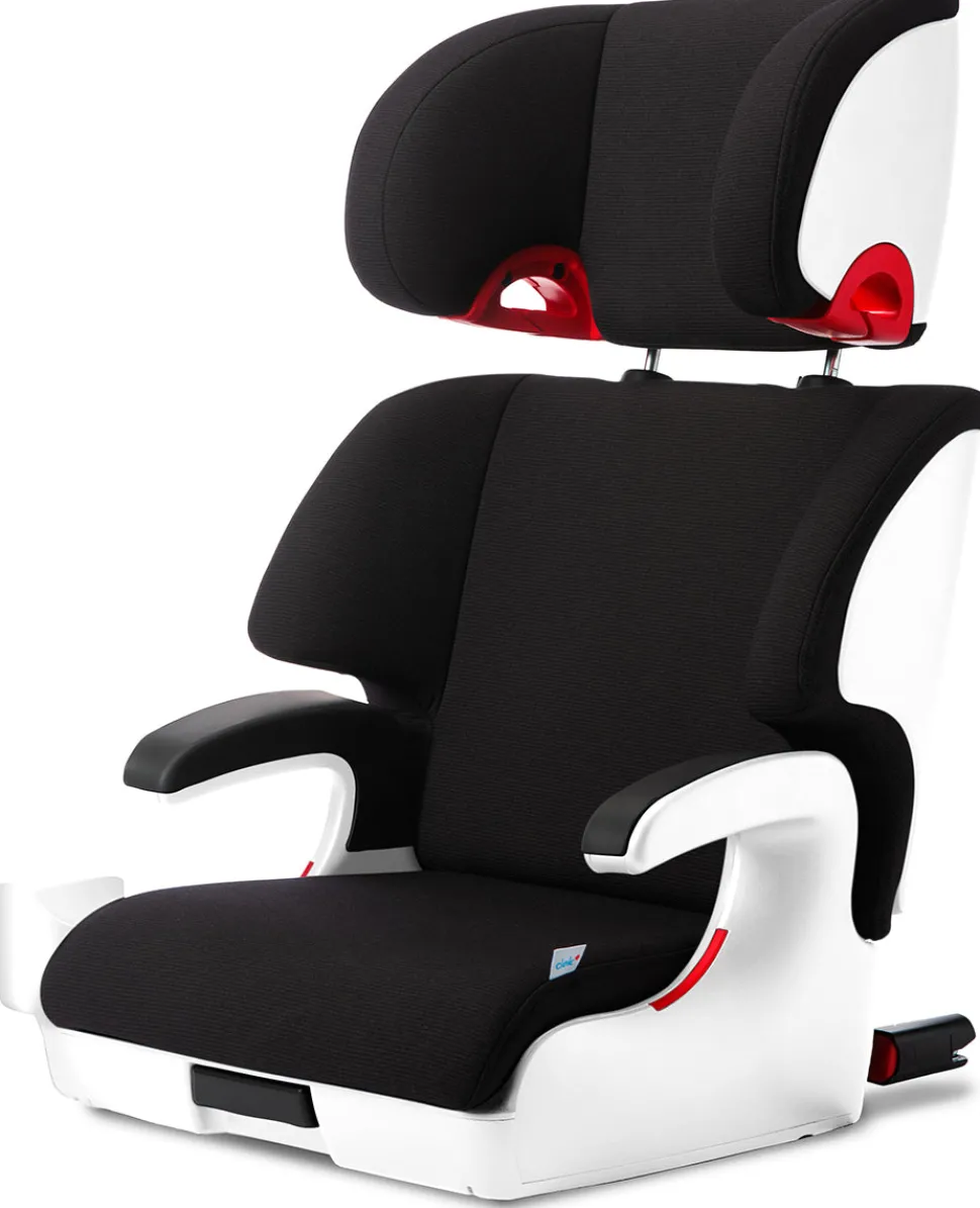 Clek Oobr High Back Belt Positioning Booster Car Seat - Railroad / White (Albee Exclusive)
