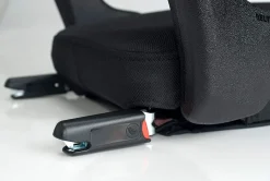 Clek Ozzi Backless Booster Car Seat with Rigid Latch - Carbon (Jersey Knit)