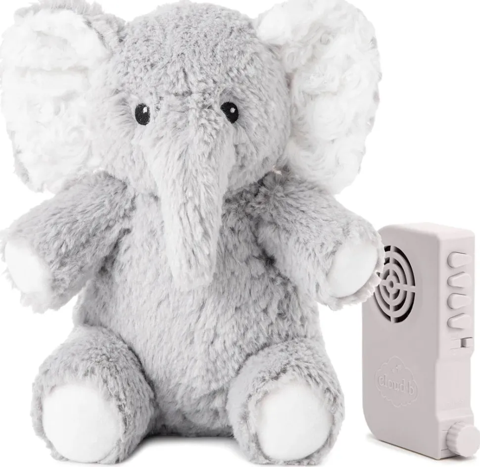 Cloud b Elliot Elephant On The Go White Noise Plush