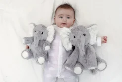 Cloud b Elliot Elephant White Noise Plush