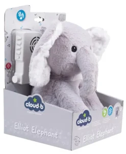 Cloud b Elliot Elephant White Noise Plush