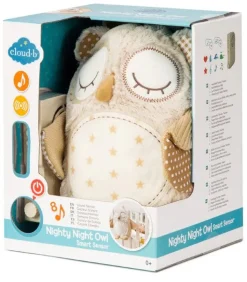 Cloud b Nighty Night Owl Smart Sensor White Noise Plush
