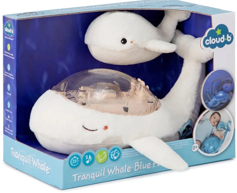 Cloud b Tranquil Whale Family - White