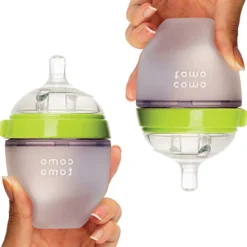 Comotomo Natural Feel Baby Bottle, 2pk - 5 oz - Green