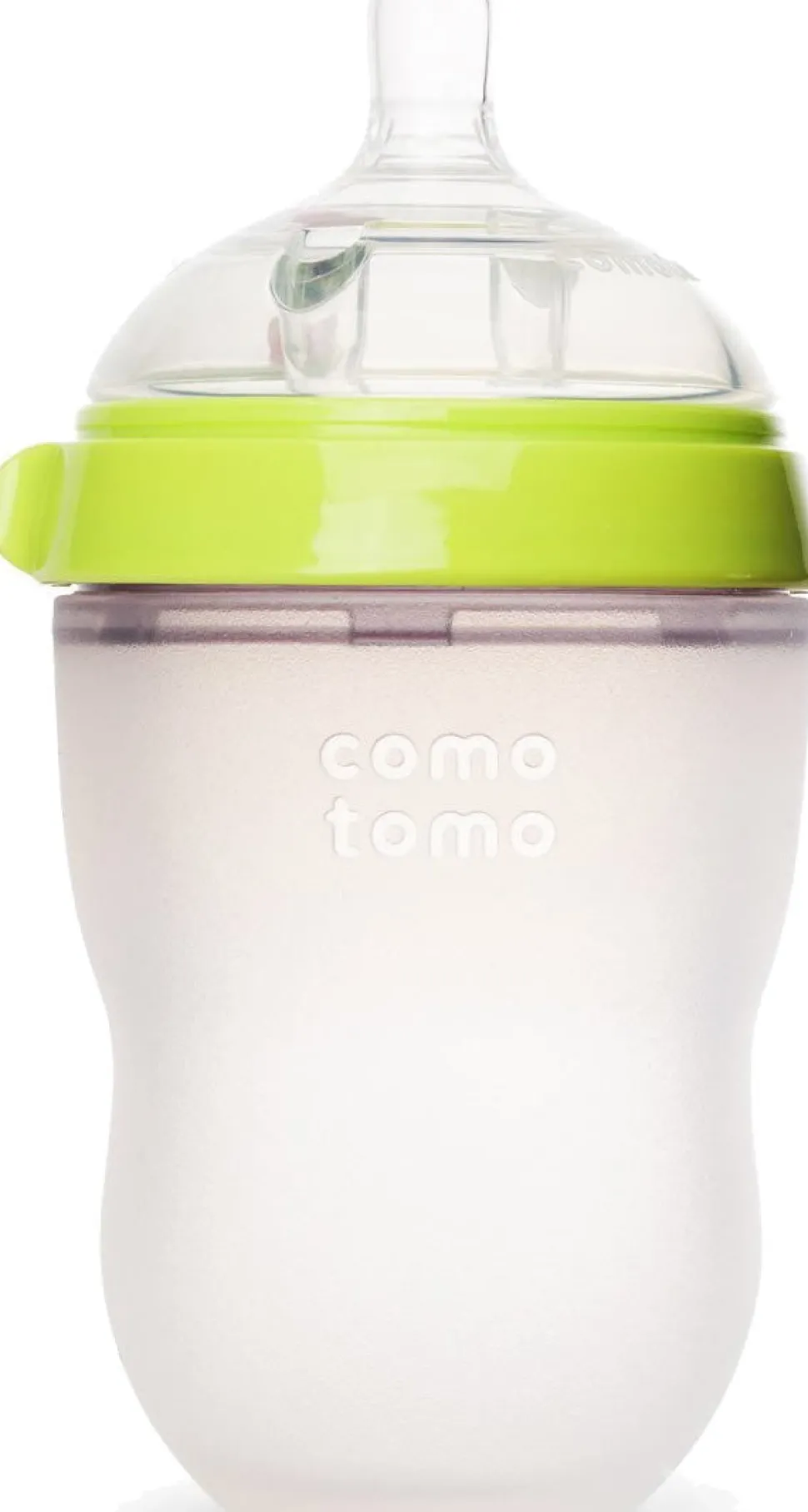Comotomo Natural Feel Baby Bottle - 8 oz - Green