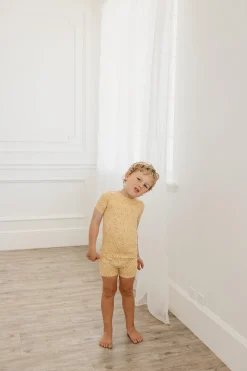 Copper Pearl 2 Piece Short Sleeve Pajamas - Vance, 18M