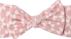 Copper Pearl Knit Headband Bow - Star