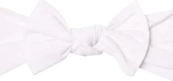 Copper Pearl Knit Headband Bow - Dove