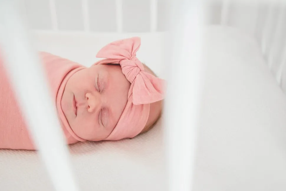 Copper Pearl Knit Headband Bow - Darling
