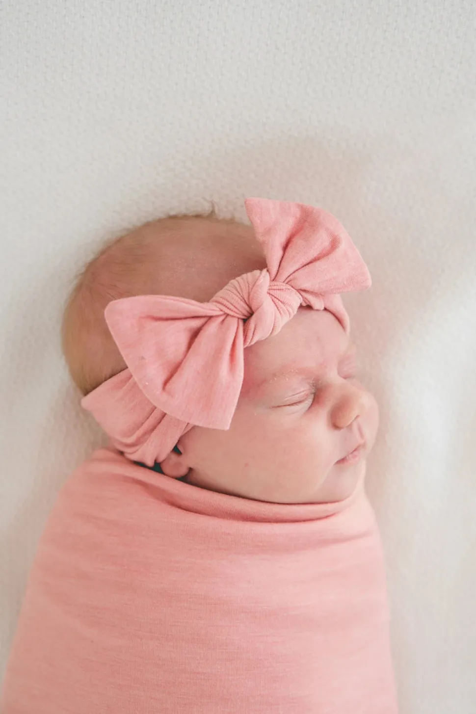 Copper Pearl Knit Headband Bow - Darling