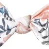 Copper Pearl Knit Headband Bow - Autumn