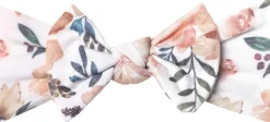 Copper Pearl Knit Headband Bow - Autumn