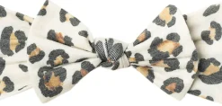 Copper Pearl Knit Headband Bow - Zara