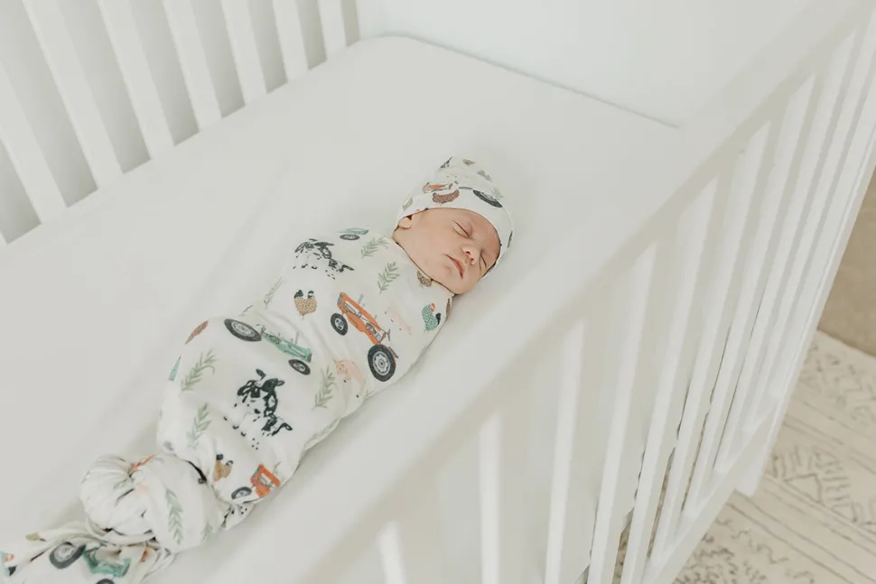 Copper Pearl Knit Swaddle Blanket - Jo
