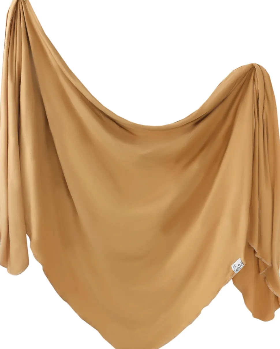 Copper Pearl Knit Swaddle Blanket - Dune