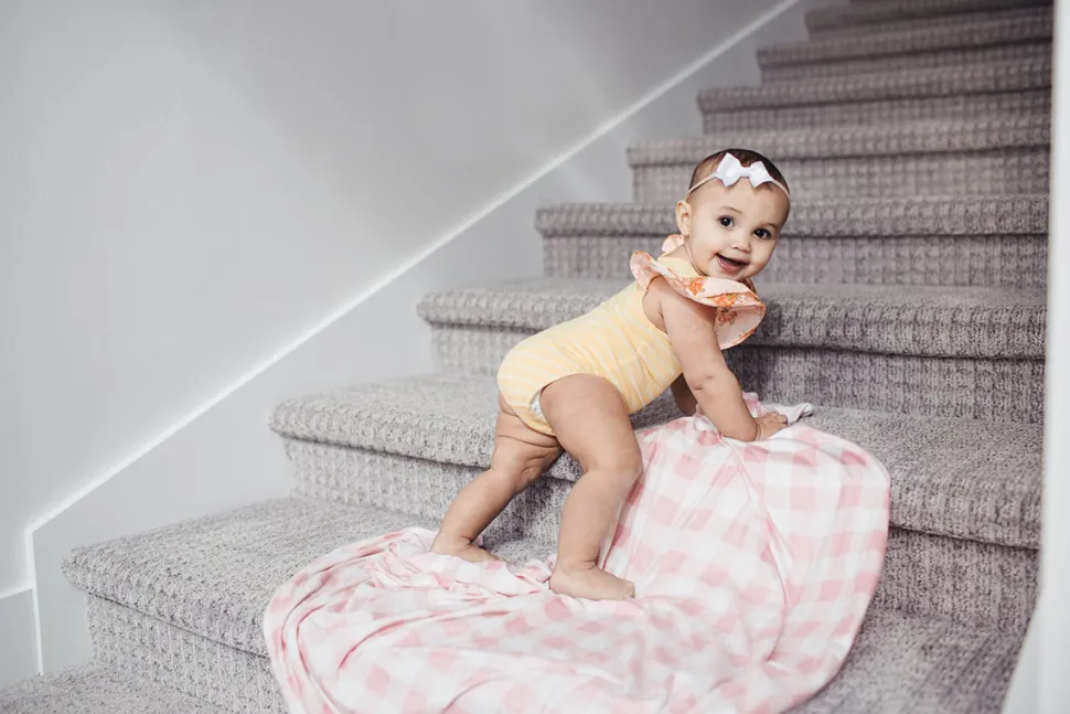 Copper Pearl Knit Swaddle Blanket - London Single
