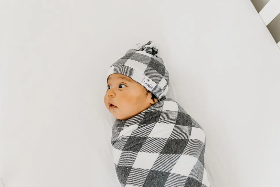 Copper Pearl Knit Swaddle Blanket - Scotland