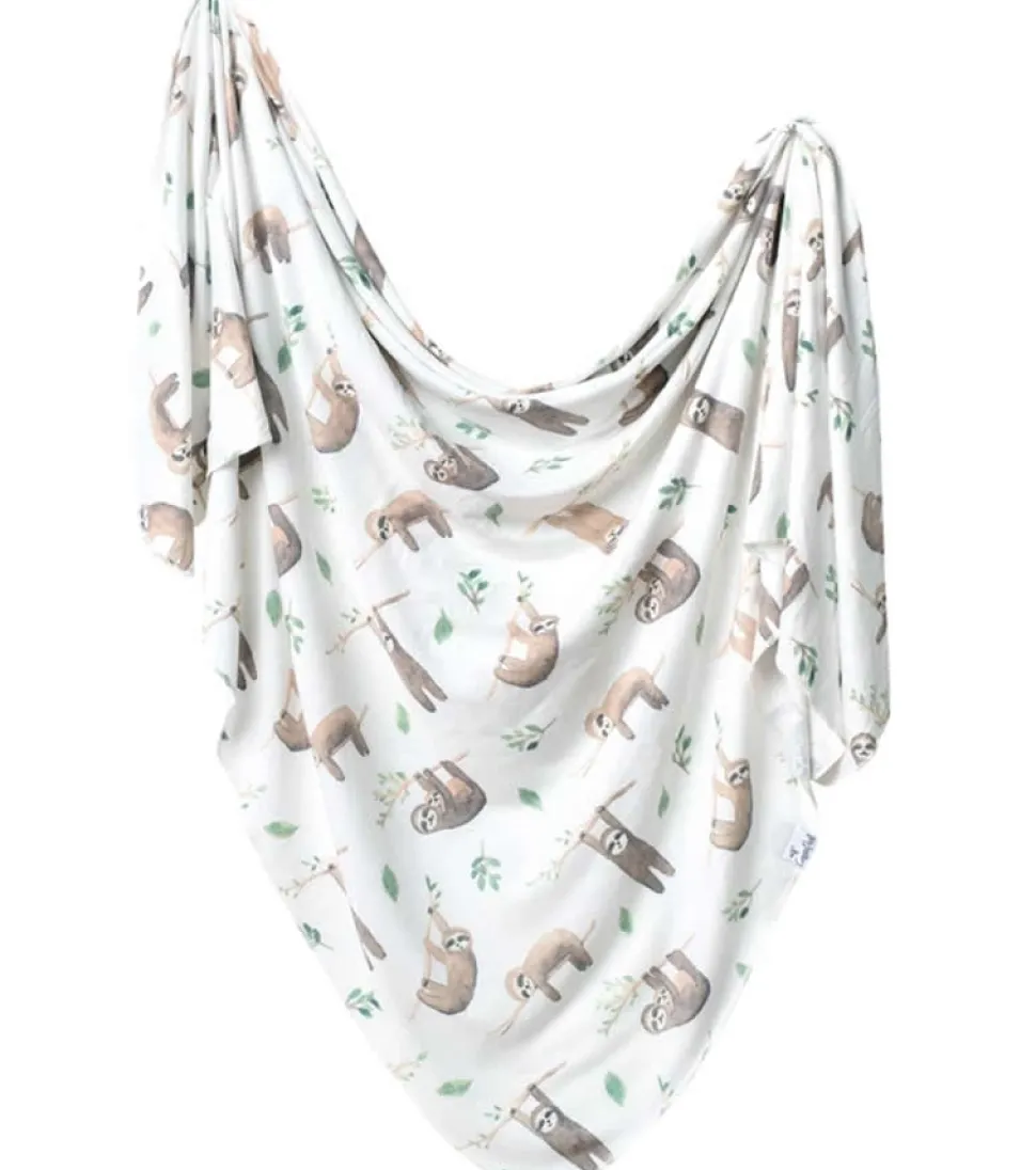 Copper Pearl Knit Swaddle Blanket - Noah