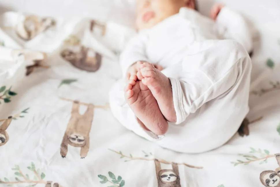 Copper Pearl Knit Swaddle Blanket - Noah