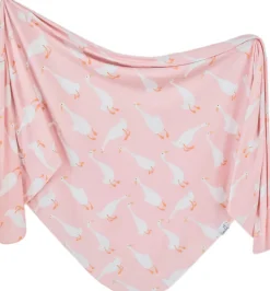 Copper Pearl Knit Swaddle Blanket - Goosie