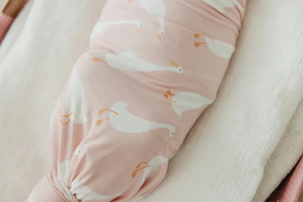 Copper Pearl Knit Swaddle Blanket - Goosie