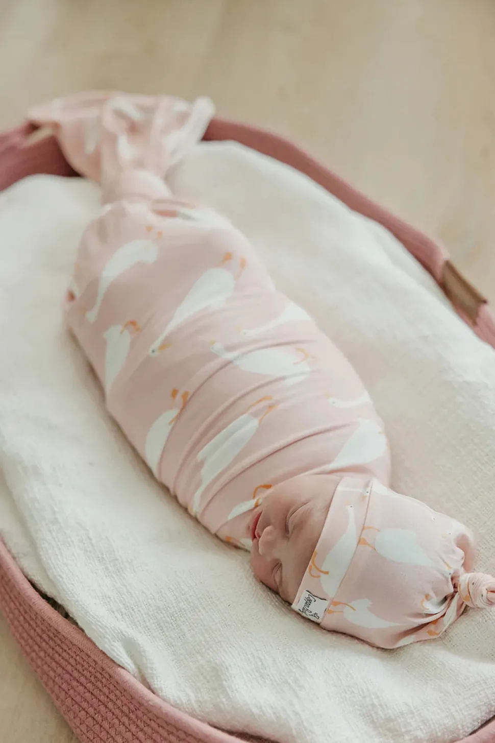 Copper Pearl Knit Swaddle Blanket - Goosie