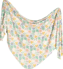Copper Pearl Knit Swaddle Blanket - Clara