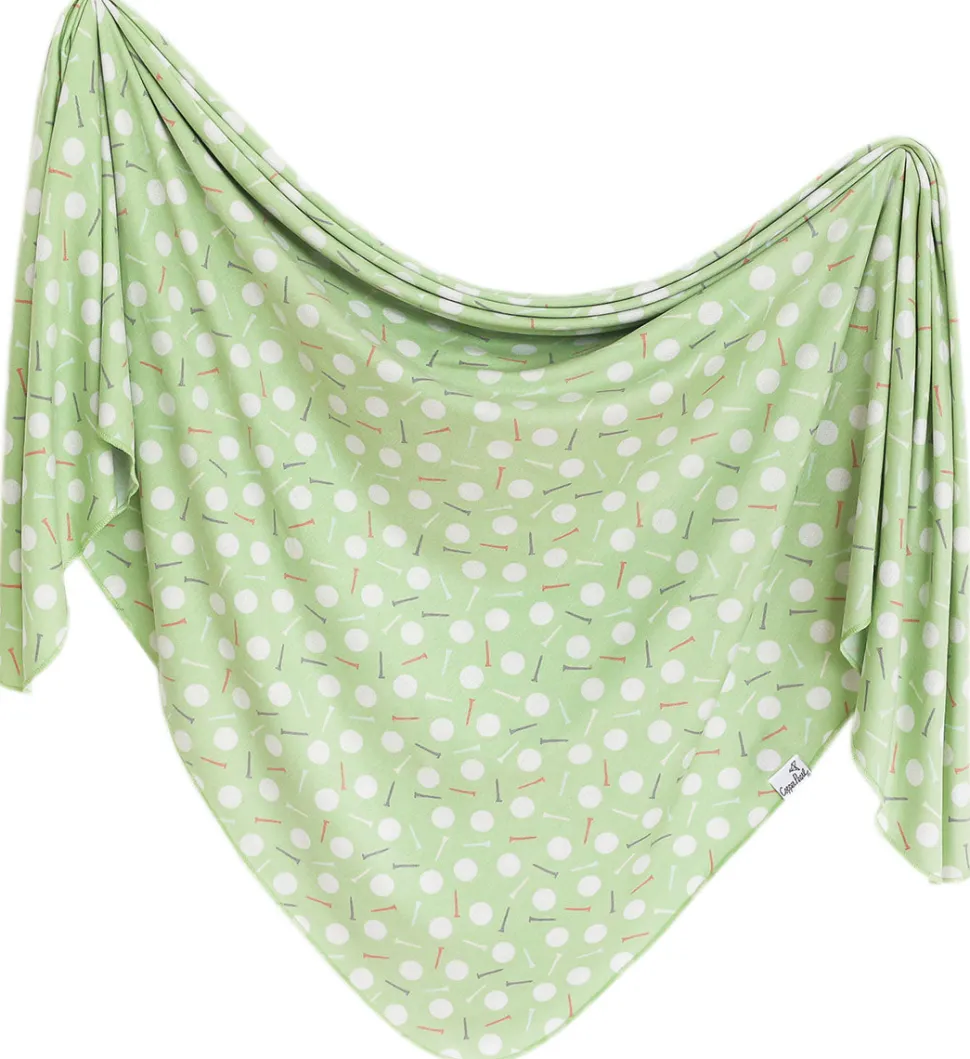 Copper Pearl Knit Swaddle Blanket - Bogey