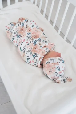 Copper Pearl Knit Swaddle Blanket - Autumn