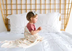 Copper Pearl Knit Swaddle Blanket - Rainee