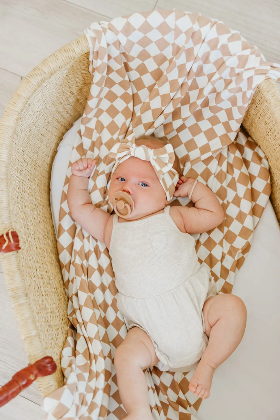 Copper Pearl Knit Swaddle Blanket - Rad
