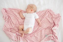 Copper Pearl Knit Swaddle Blanket - Lucy