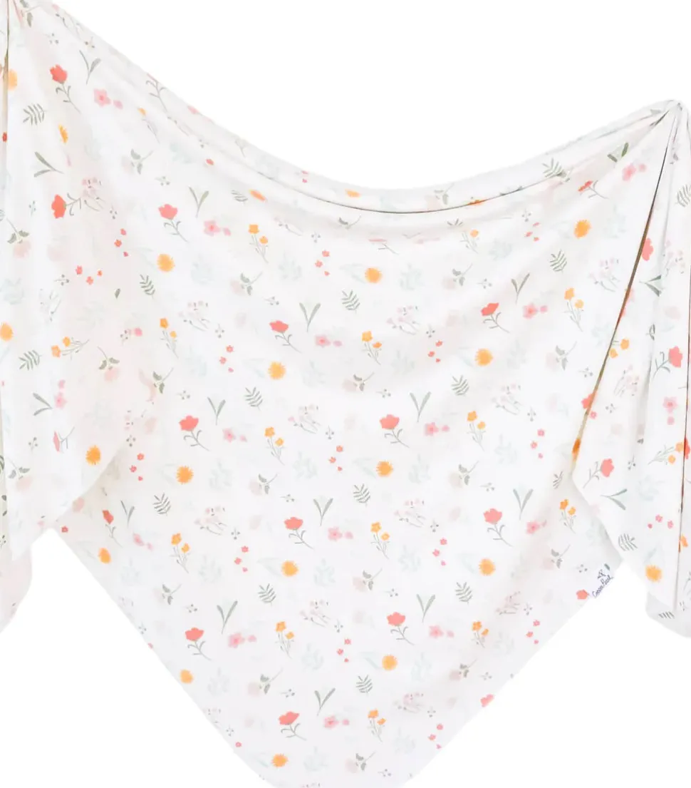 Copper Pearl Knit Swaddle Blanket - Mabel