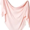 Copper Pearl Knit Swaddle Blanket - Blush
