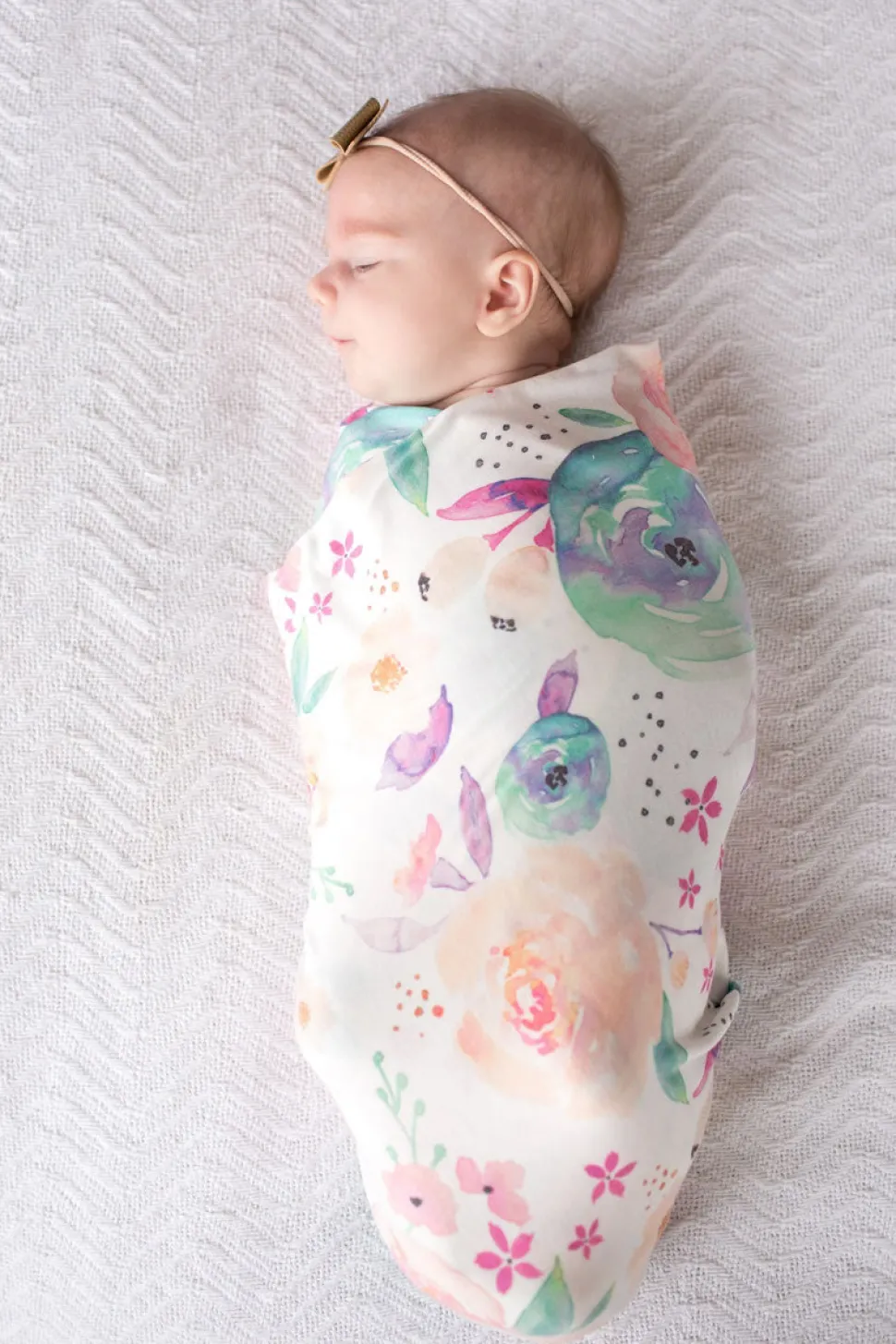 Copper Pearl Knit Swaddle Blanket - Bloom