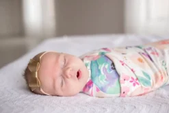 Copper Pearl Knit Swaddle Blanket - Bloom